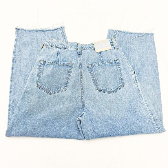 Mother Double Prep Fun Dip Flood Fray Nothing Else Like It Denim Jeans Size 24 - Picture 11 of 12